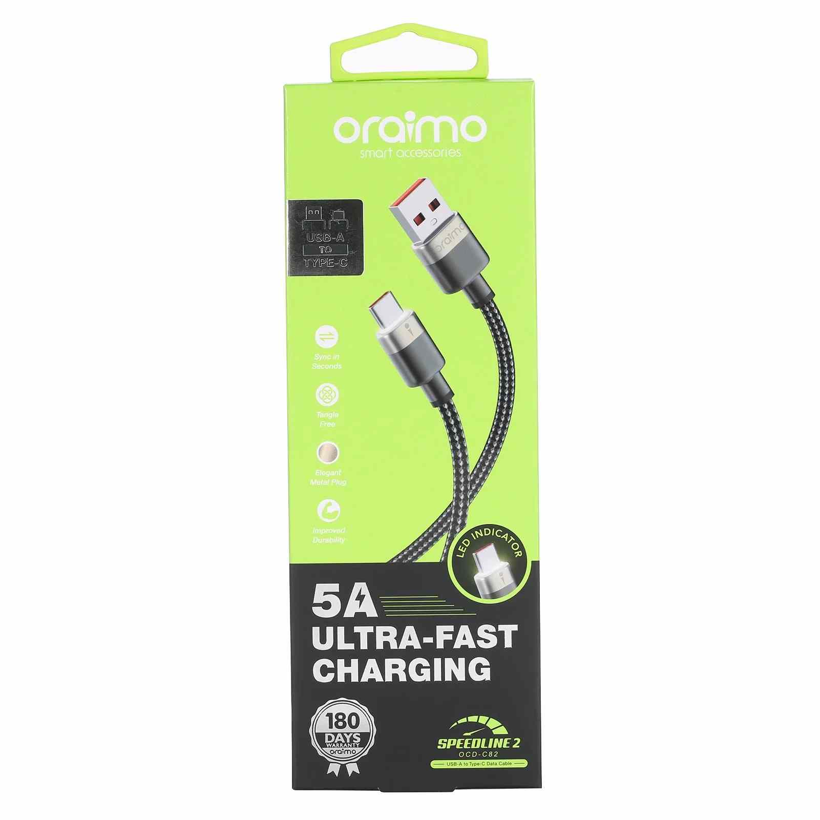 Oraimo Ocd C Speed Line M V A Usb A To Type C Nylon Fast